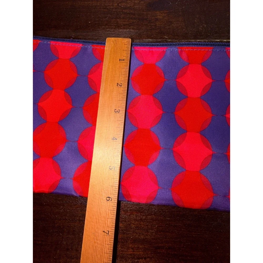 NWOT 2 AVON Geometric‎ Pattern Cosmetic Makeup Bag Pouch